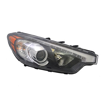 Right Headlamp assy composite Halogen; w/LED Position Lamp; To 10-17-14 - KIA FORTE5 2014-2015
