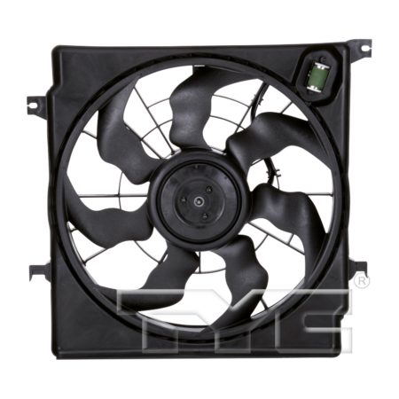Radiator cooling fan assy Exc HYBRID; 2.0L - HYUNDAI SONATA 2011-2013