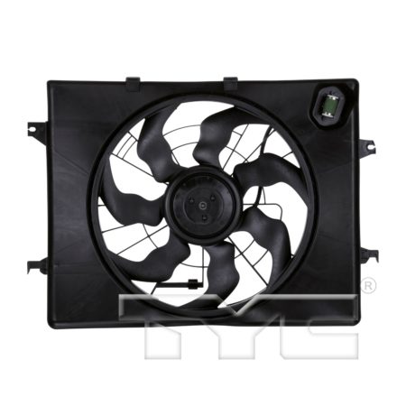 Radiator cooling fan assy Exc HYBRID; 2.4L - KIA OPTIMA 2011-2013