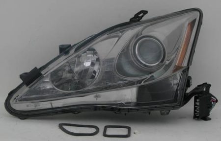 Left Headlamp assy composite w/o auto leveling lamps - LEXUS IS250 2006-2008