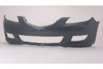 Front bumper cover Sedan; Std Type; w/Fog Lamps; prime - MAZDA 3 2004-2006