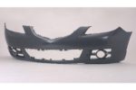Front bumper cover Sedan; Sport Type; w/Fog Lamps; prime - MAZDA 3 2004-2006
