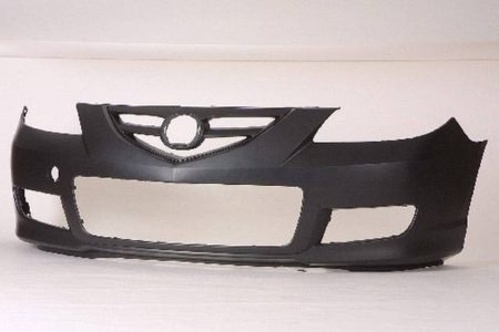 Front bumper cover 4dr sedan; w/sport type; prime - MAZDA 3 2007-2009
