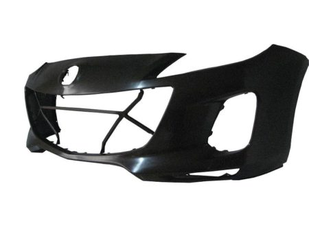 Front Bumper Cover 2.0L/2.5L; Primed - MAZDA 3 2012-2013