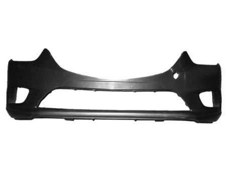 Front Bumper Cover W/O Led Lamps; Primed - MAZDA 6 2014-2017