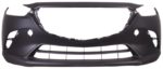 Front bumper cover w/o Chrome Mldg; Smooth Upper/Textured Center & Lower; prime - MAZDA CX-3 2016-2022