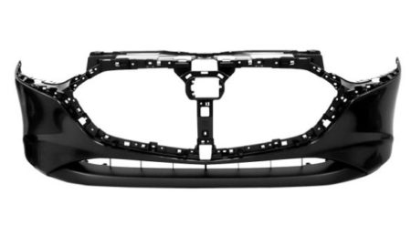 Front Bumper Cover H/B; Primed - MAZDA 3 2019-2022