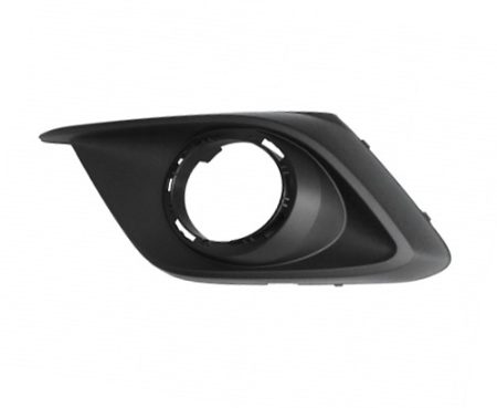 Left Front Bumper Insert Fog Lamp Bezel; W/Fog Lamps; Ptm - MAZDA 3 2014-2016