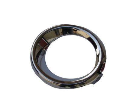 Left Front Bumper Insert Fog Lamp Ring Bezel; Chrome - MAZDA 3 2014-2016