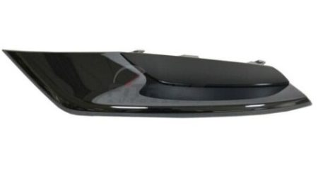 Left Front Bumper Insert Sedan; Japan Built; Fog Lamp Opening Cover; Gloss Black - MAZDA 3 2019-2022