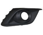 Right Front Bumper Insert Fog Lamp Bezel; W/Fog Lamps; Black - MAZDA 3 2014-2016