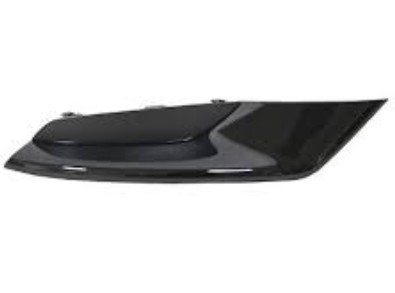 Right Front Bumper Insert Sedan; Japan Built; Fog Lamp Opening Cover; Gloss Black - MAZDA 3 2019-2022