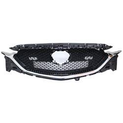 Grille assy 2.2L|2.5L|2.5L TURBO; w/o Chrome Ornament; Glossy Black - MAZDA CX-5 2017-2021