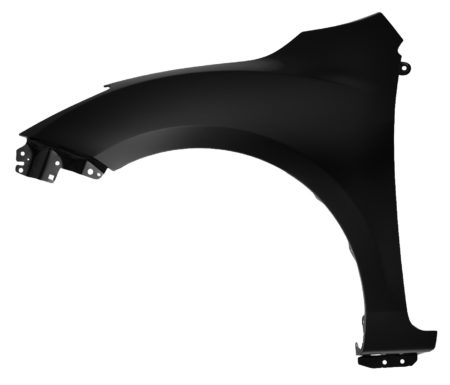 Left Front Fender Assy Sedan; W/Stone Guard; W/O Side Signal Lamps; W/O Molding Hole CAPA - MAZDA 3 2010-2013