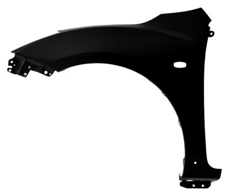 Left Front fender assy 2.5L; w/o Stone Guard; w/Side Signal Lamps; w/Molding Hole - MAZDA 3 2010-2011