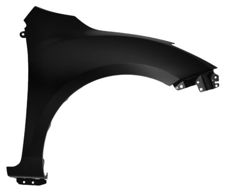 Right Front fender assy Sedan; w/Stone Guard; w/o Side Signal Lamps; w/o Molding Hole - MAZDA 3 2010-2013