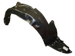 Right Front fender inner panel fender liner; 4dr sedan; w/o side repeater lamps - MAZDA PROTEGE 2001-2003