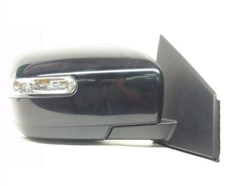 Right Mirror outside rear view Power; w/Defogger; w/Signal Lamp; Brilliant Black (Code A3F); PTM - MAZDA CX-9 2007-2009