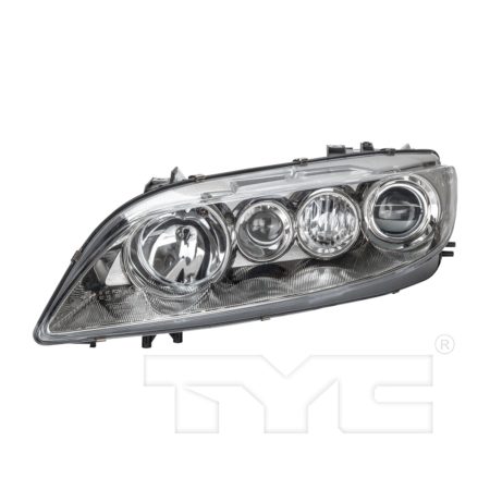 Left Headlamp assy composite w/fog lamps; Type 2; lens & body - MAZDA 6 2003-2005