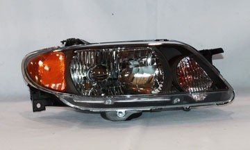 Right Headlamp assy composite 4dr sedan; w/metal coat bezel - MAZDA PROTEGE 2001-2003