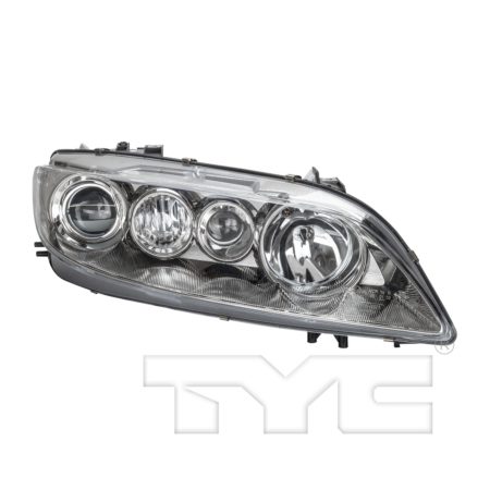 Right Headlamp assy composite w/fog lamps; Type 2; lens & body - MAZDA 6 2003-2005