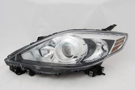 Left Headlamp lens/housing Halogen; w/Black Bezel - MAZDA 5 2008-2009
