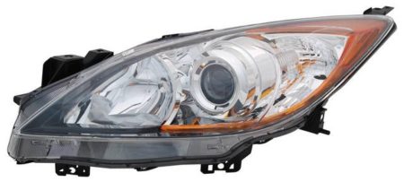 Left Headlamp Lens/Housing Halogen; 5 Speed Trans - MAZDA 3 2010-2013