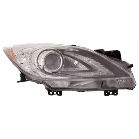 Right Headlamp lens/housing Sedan; HID; w/o Auto Level Control; w/o DRL - MAZDA 3 2010-2011