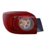 Left Taillamp assy outer H/B; LED Type; Smoke - MAZDA 3 2014-2018