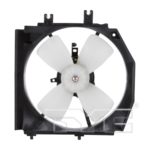 Radiator cooling fan assy w/auto trans; left side - MAZDA PROTEGE 1999-2002