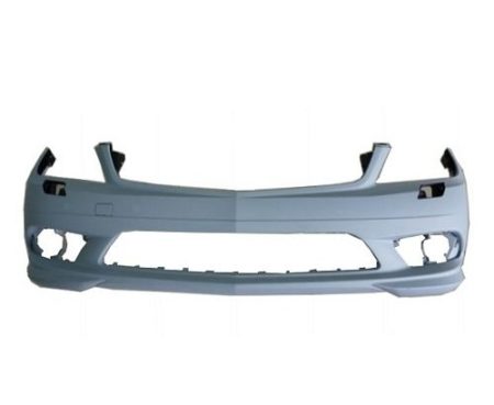 Front bumper cover W204; w/AMG Styling Pkg; w/H/Lamp Washers; w/o Parktronic; prime - MERCEDES-BENZ C350 2008-2011