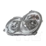 Left Headlamp assy composite 4dr sedan/wagon; w/halogen - MERCEDES-BENZ C320 2005-2005
