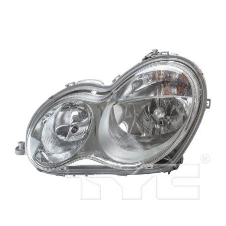 Left Headlamp assy composite 4dr sedan/wagon; w/halogen - MERCEDES-BENZ C350 2006-2007
