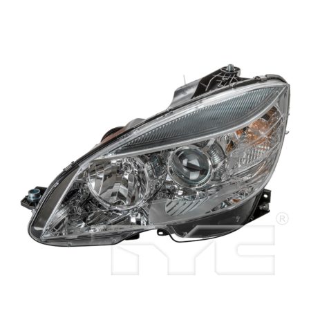 Left Headlamp assy composite W204; Halogen; From 2-9-07; Chrome Bezel - MERCEDES-BENZ C350 2008-2011