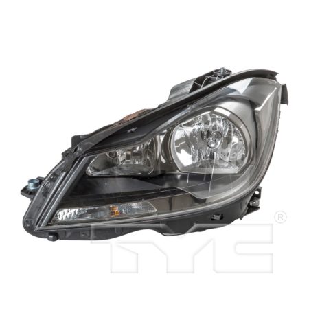 Left Headlamp assy composite W204; Coupe; w/o Cornering Lamps; Black - MERCEDES-BENZ C350 2012-2015