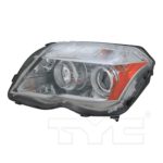 Left Headlamp assy composite X204; Halogen - MERCEDES-BENZ GLK350 2010-2012