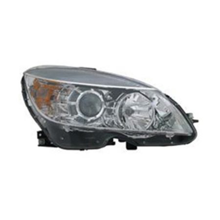 Right Headlamp assy composite W204; Halogen; From 2-9-07; Chrome Bezel - MERCEDES-BENZ C350 2008-2011