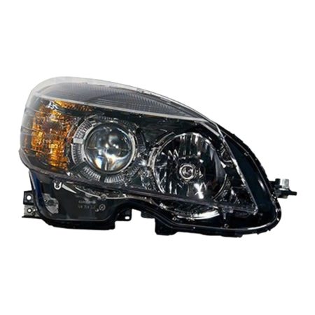 Right Headlamp assy composite W204; Halogen; From 2-9-07; Black Bezel - MERCEDES-BENZ C350 2008-2011
