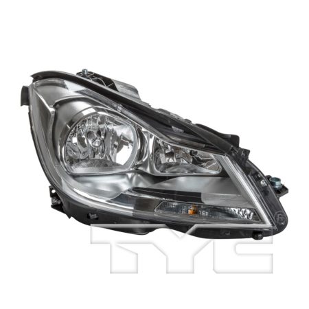 Right Headlamp assy composite W204; Sedan; w/o Cornering Lamps; Chrome - MERCEDES-BENZ C350 2012-2014