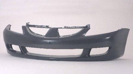Front bumper cover ES|LS|OZ RALLY; Sedan; White/PTM - MITSUBISHI LANCER 2004-2005