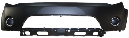 Front Bumper Cover Pre-Notched Fog Lamp Opening; Primed - MITSUBISHI OUTLANDER 2007-2009