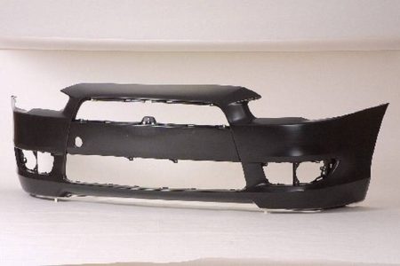 Front Bumper Cover De/Es; W/O Air Dam Holes; Primed - MITSUBISHI LANCER 2008-2015