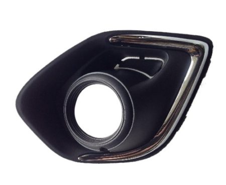 Left Front bumper insert Fog Lamp Bezel; Chrome - MITSUBISHI RVR 2013-2015