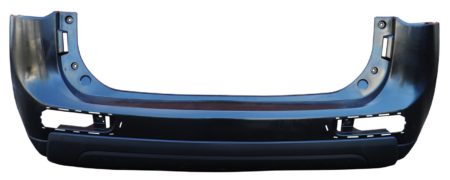 Rear bumper cover w/Wheel Opening Mldgs; prime - MITSUBISHI OUTLANDER 2015-2015