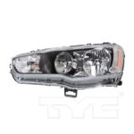 Left Headlamp assy composite EVOLUTION; Halogen - MITSUBISHI LANCER 2009-2015