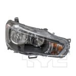 Right Headlamp assy composite Halogen CAPA - MITSUBISHI OUTLANDER 2010-2013