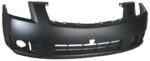 Front bumper cover 2.0L; w/fog lamps; prime - NISSAN SENTRA 2007-2009