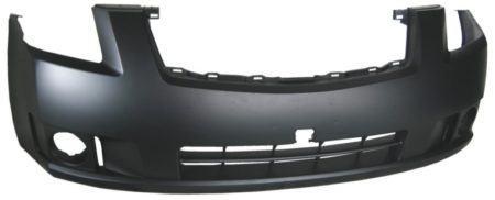 Front bumper cover 2.0L; w/fog lamps; prime - NISSAN SENTRA 2007-2009
