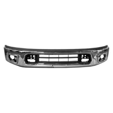 Front bumper face bar w/o Parking Sensors; Chrome - NISSAN TITAN 2017-2019