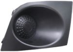 Left Front bumper insert BASE|S; H/B; Fog Lamp Opening Cover; w/o Fog Lamps - NISSAN VERSA 2007-2012